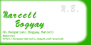 marcell bogyay business card